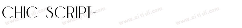Chic Script字体转换
